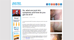 Desktop Screenshot of jockitchsymptoms.net